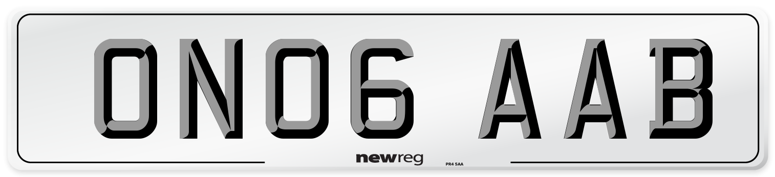 ON06 AAB Number Plate from New Reg